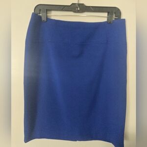 New York & Company Cobalt Pencil Skirt